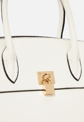 L. Lock Down Satchel - White
