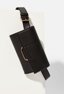 L. Structured Belt Bag - Black