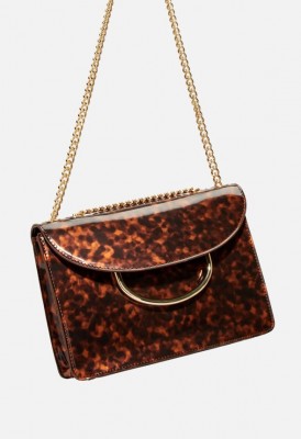 L. Bamboo Ring Crossbody Bag - Tortoise
