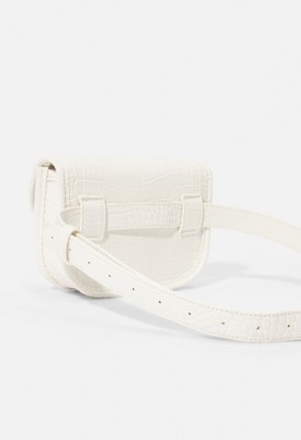 L. Island Trek Crossbody Bag - White Croc