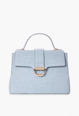 L. Renewed Vintage Satchel - Light Blue