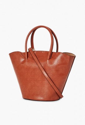 L. Flare Out Scarf Tote - Cognac