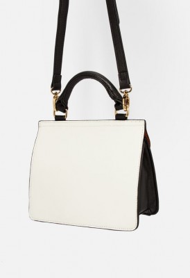 L. Mini Lady Satchel - Black/Cognac/Bone