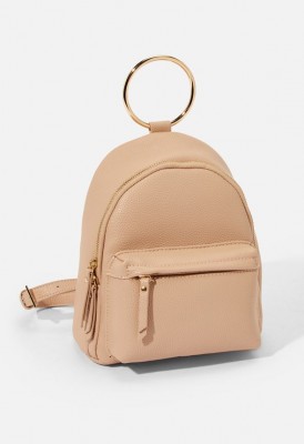 L. Ring Handle Backpack - Neutral